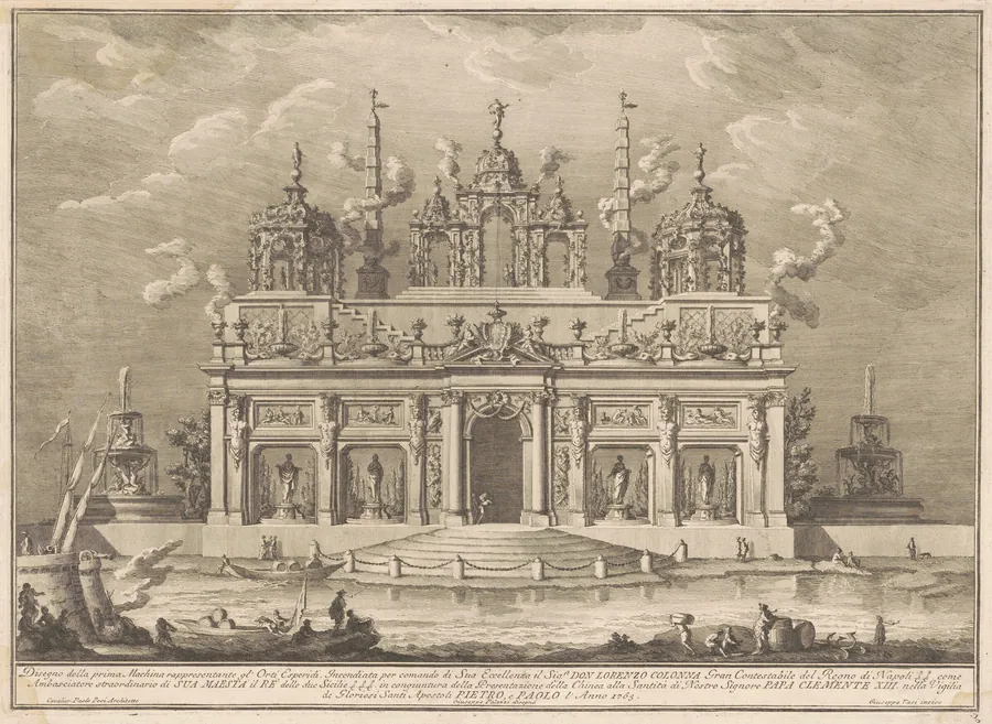The Prima Macchina for the Chinea of 1765: The Garden of the Hesperides by Giuseppe Vasi