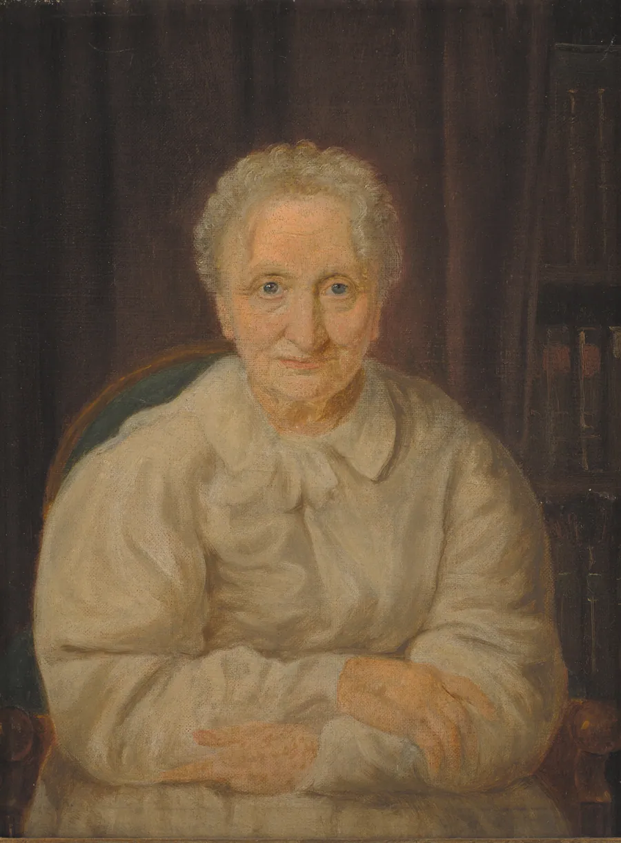 Forfatterinden Juliane Marie Jessen by Constantin Hansen