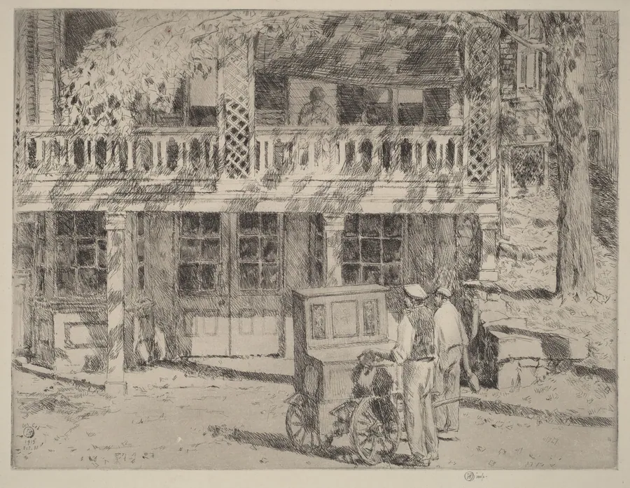 Toby's, Cos Cob by Childe Hassam