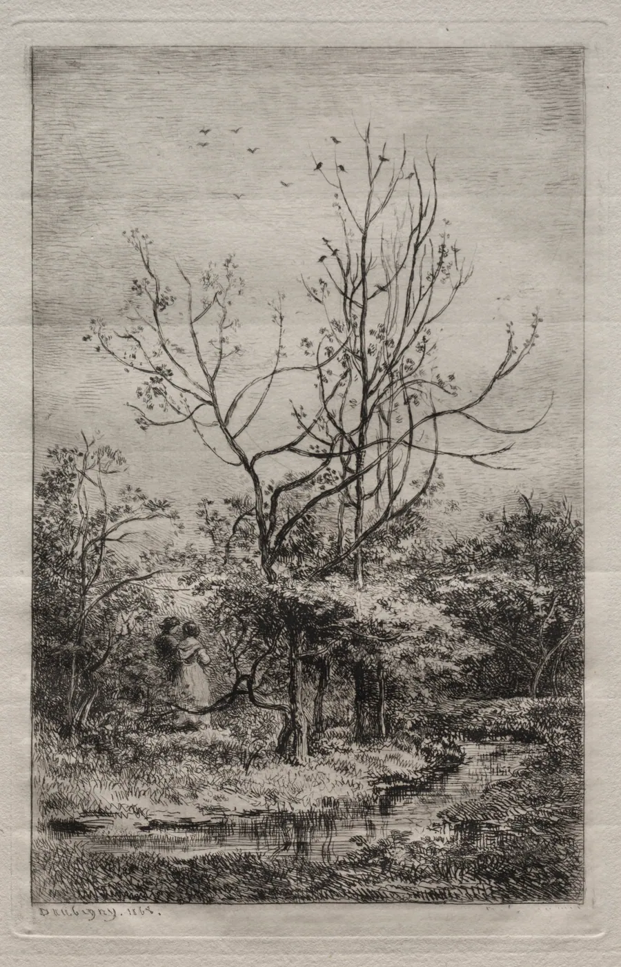 The Orchard by Charles François Daubigny