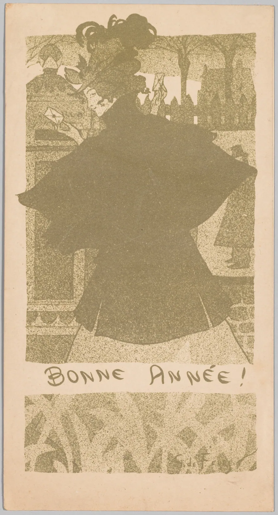 New Year’s Card (Bonne Annee!) by Georges de Feure