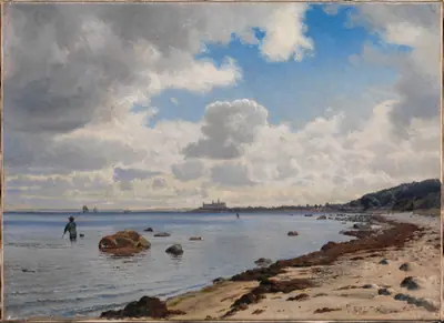 Sjællands nordkyst med udsigt til Kronborg
