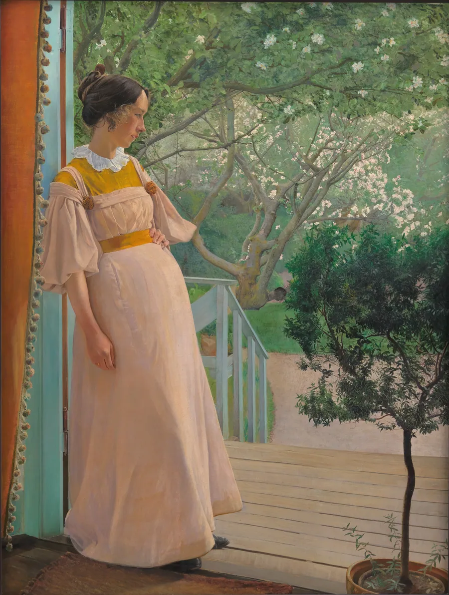 I havedøren. Kunstnerens hustru by L.A. Ring