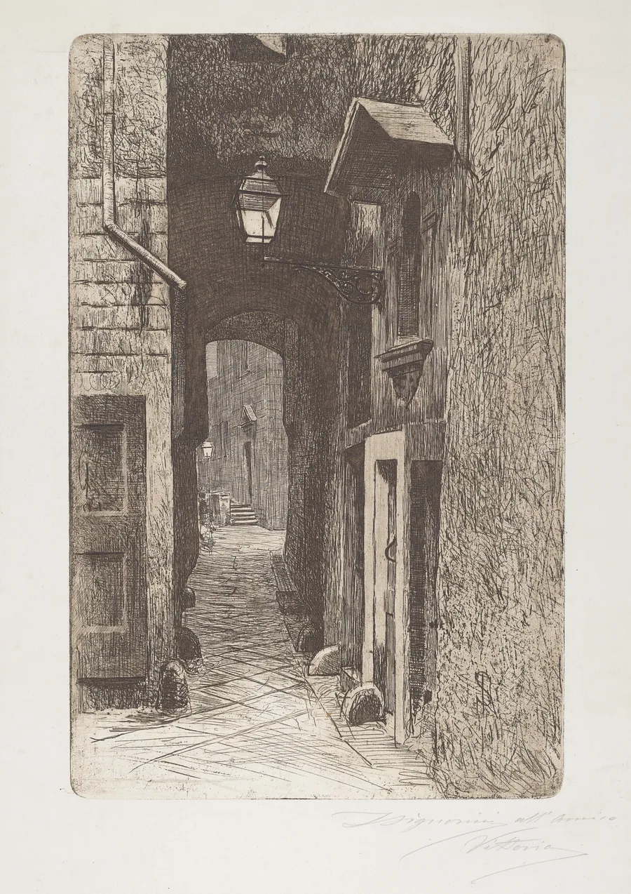 Via de' Cavalieri by Telemaco Signorini