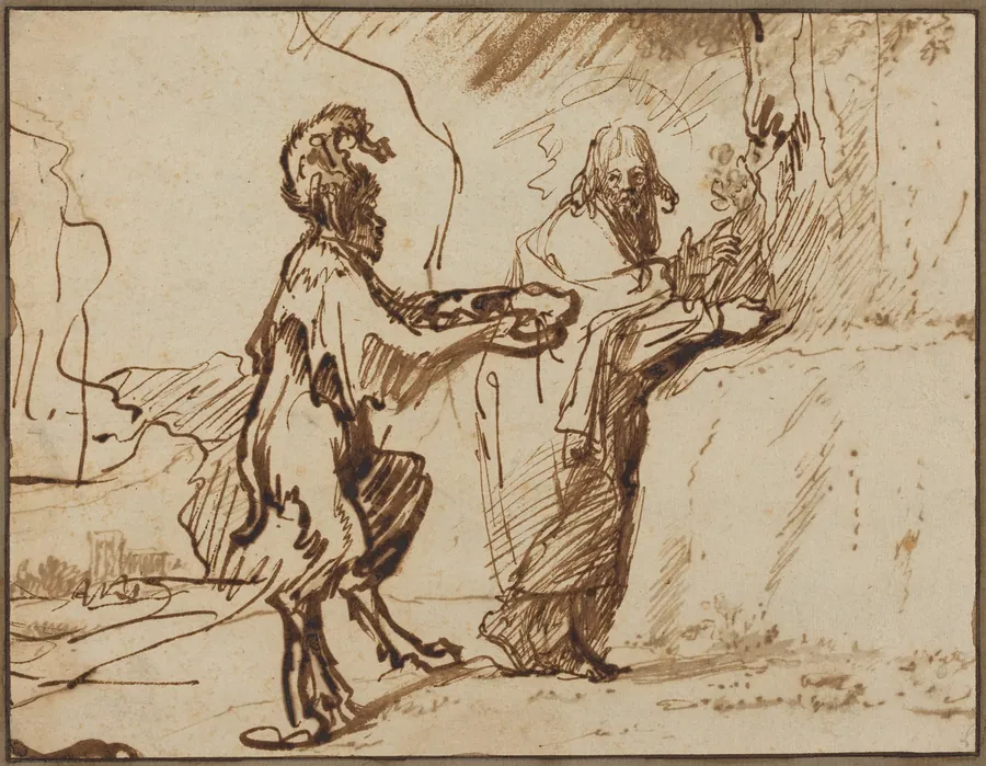 Temptation of Christ by Govaert Flinck