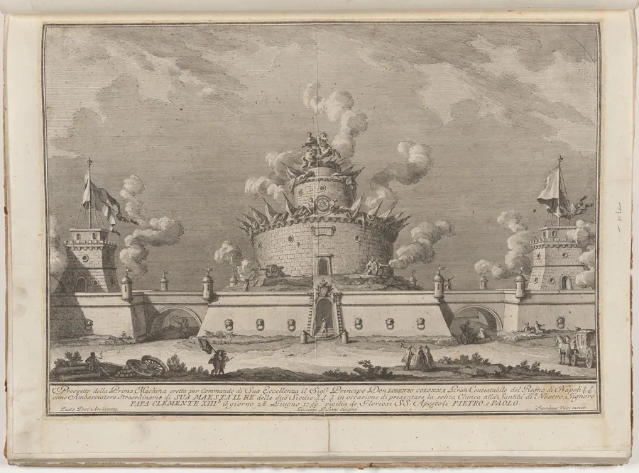 The Prima Macchina for the Chinea of 1759: A Fortress by Giuseppe Vasi