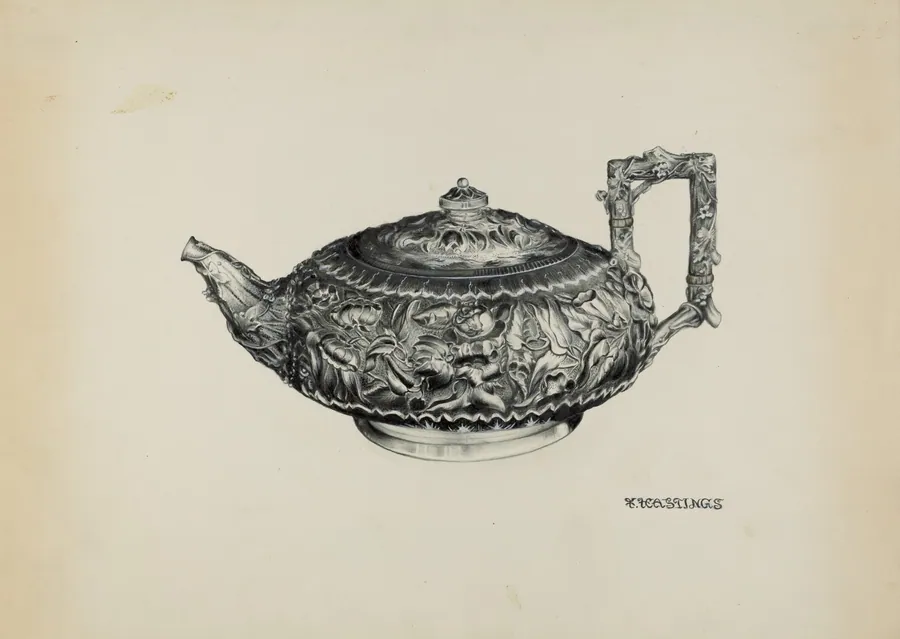 Silver Teapot by Florence Hastings