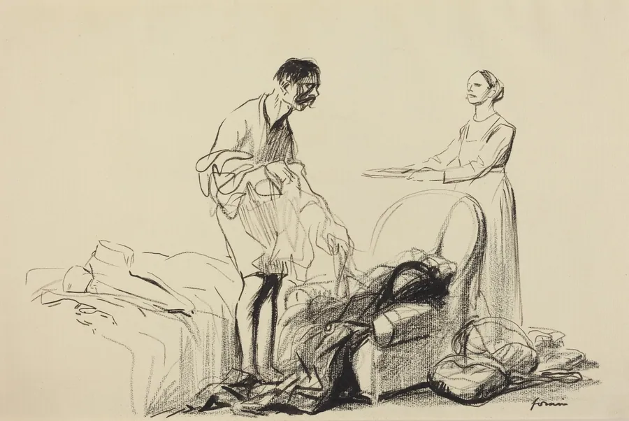 Le démobilisé by Jean-Louis Forain