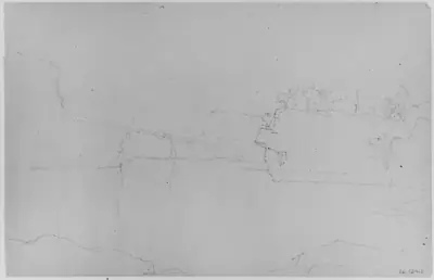 Study of Lake and Cliffs (from Sketchbook)