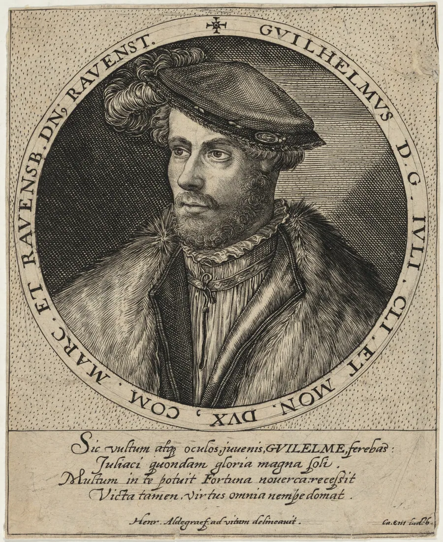 William V, Duke of Julich and Cleves by Heinrich Aldegrever