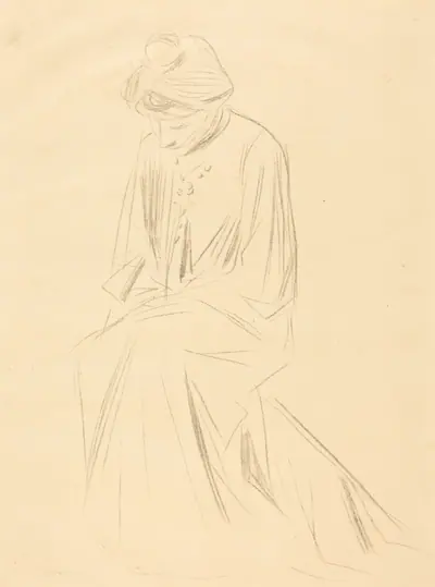 Etude de femme assise (Study of a Seated Woman)