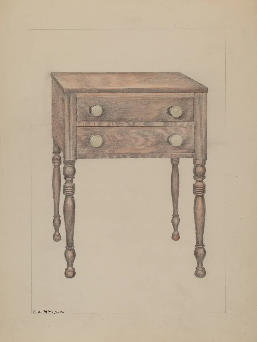 Two Drawer Stand by Edith Magnette