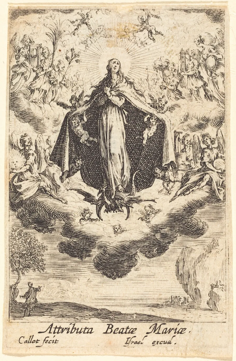 Attributes of the Virgin by Jacques Callot