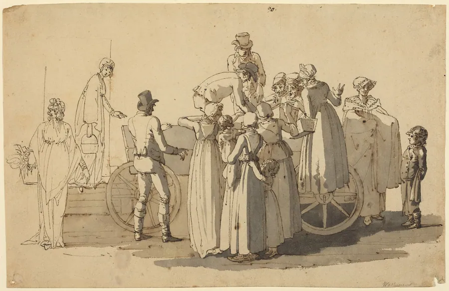 Market Scene by Anton Wachsmann