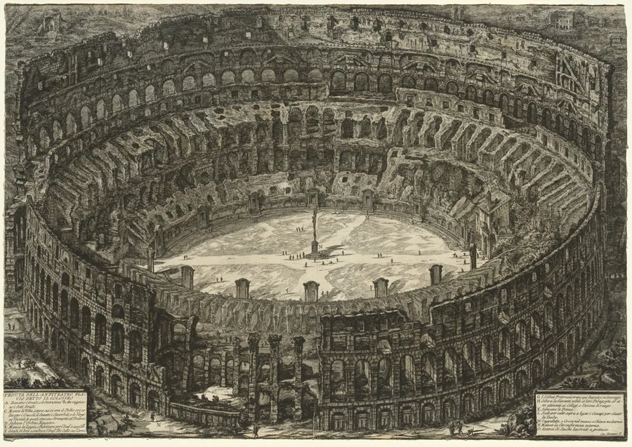 Views of Rome:  The Colosseum by Giovanni Battista Piranesi