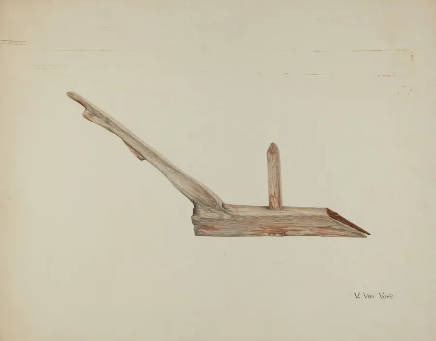 Wooden Plow by Vera Van Voris