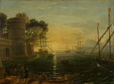 Harbor at Sunset