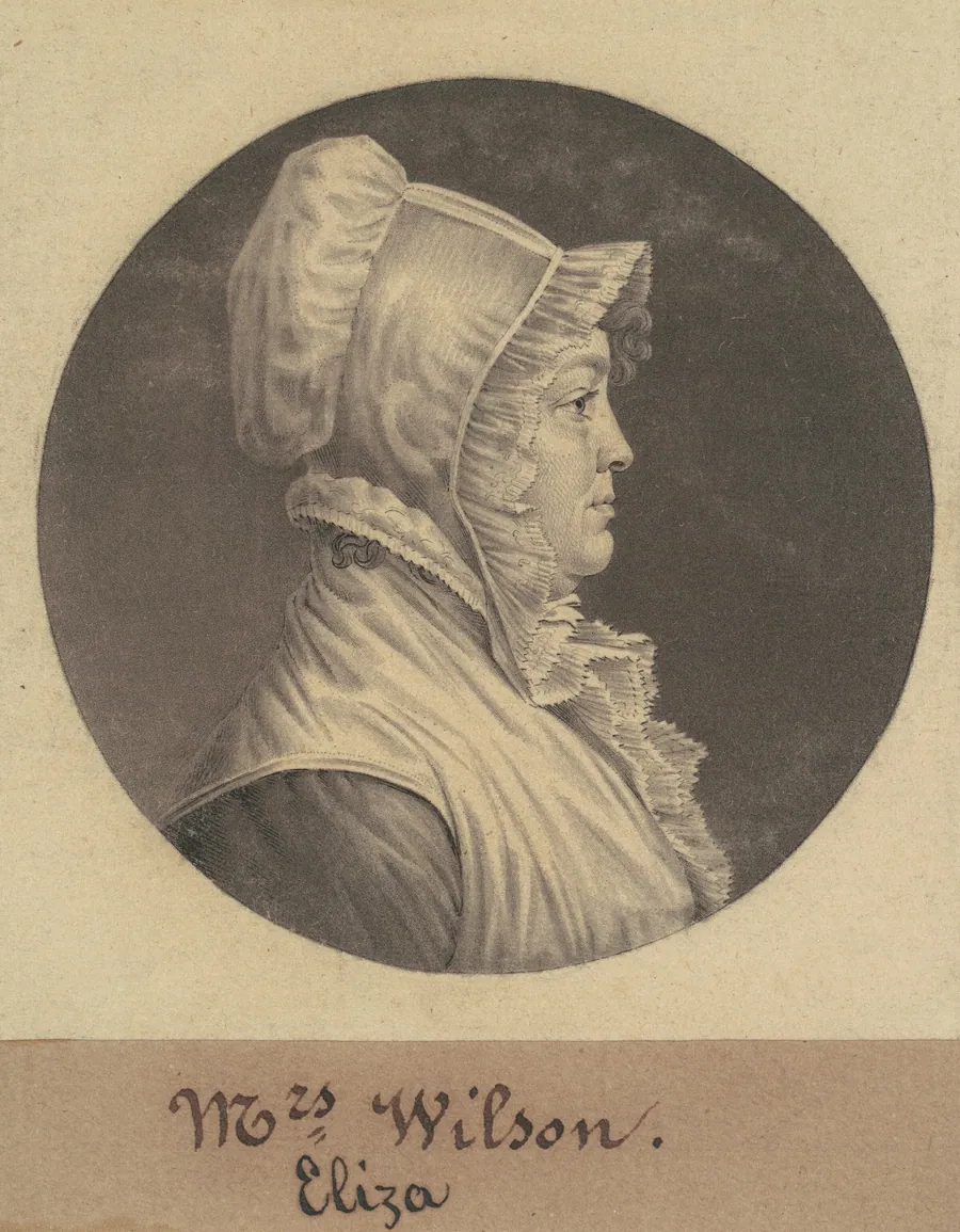 Mary Fleming Lewis by Charles B. J. Févret de Saint-Mémin
