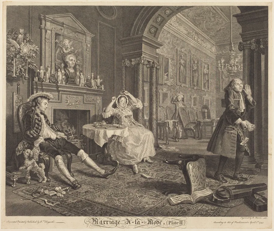 Marriage a la Mode: pl. 2 by Bernard Baron