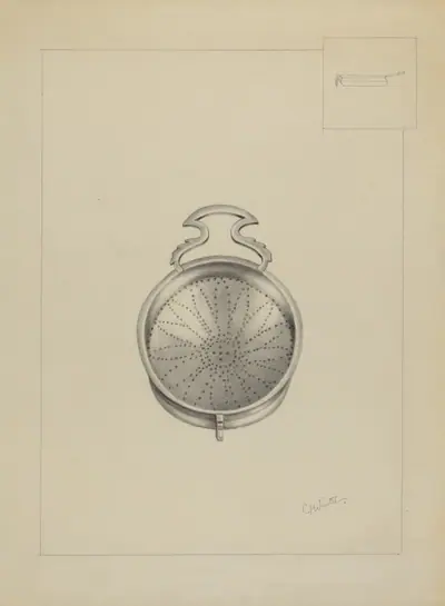 Silver Punch Strainer