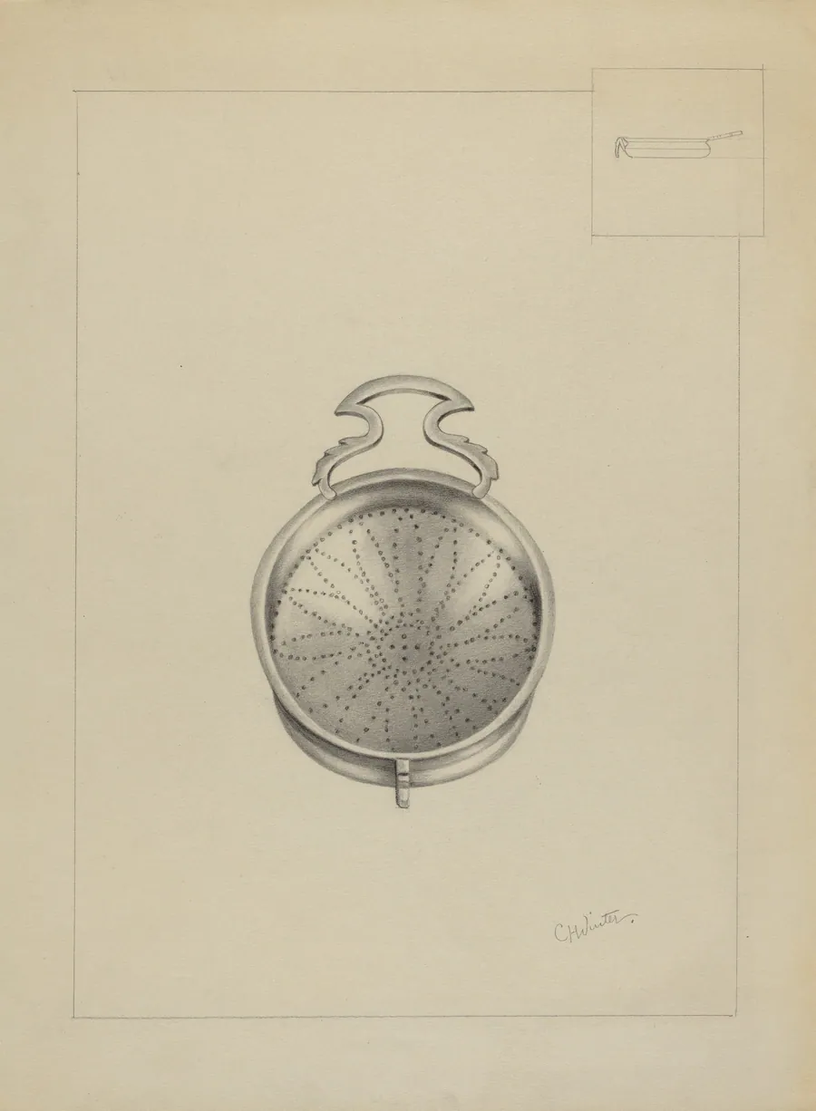 Silver Punch Strainer by Charlotte Winter