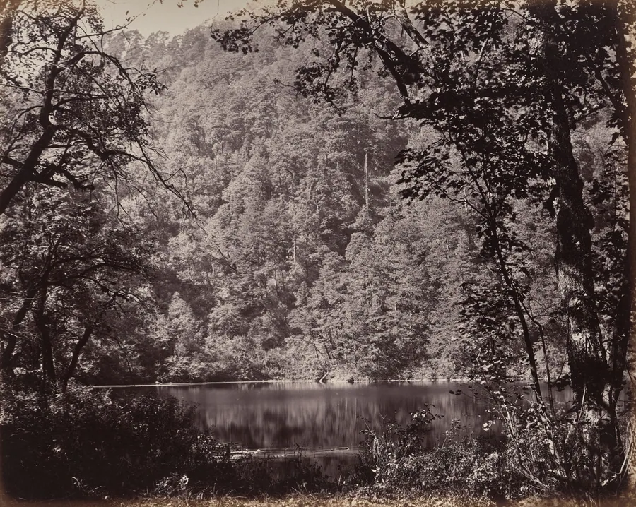 The Upper Himmalayahs. The Dodee Tal in Lake by Samuel Bourne