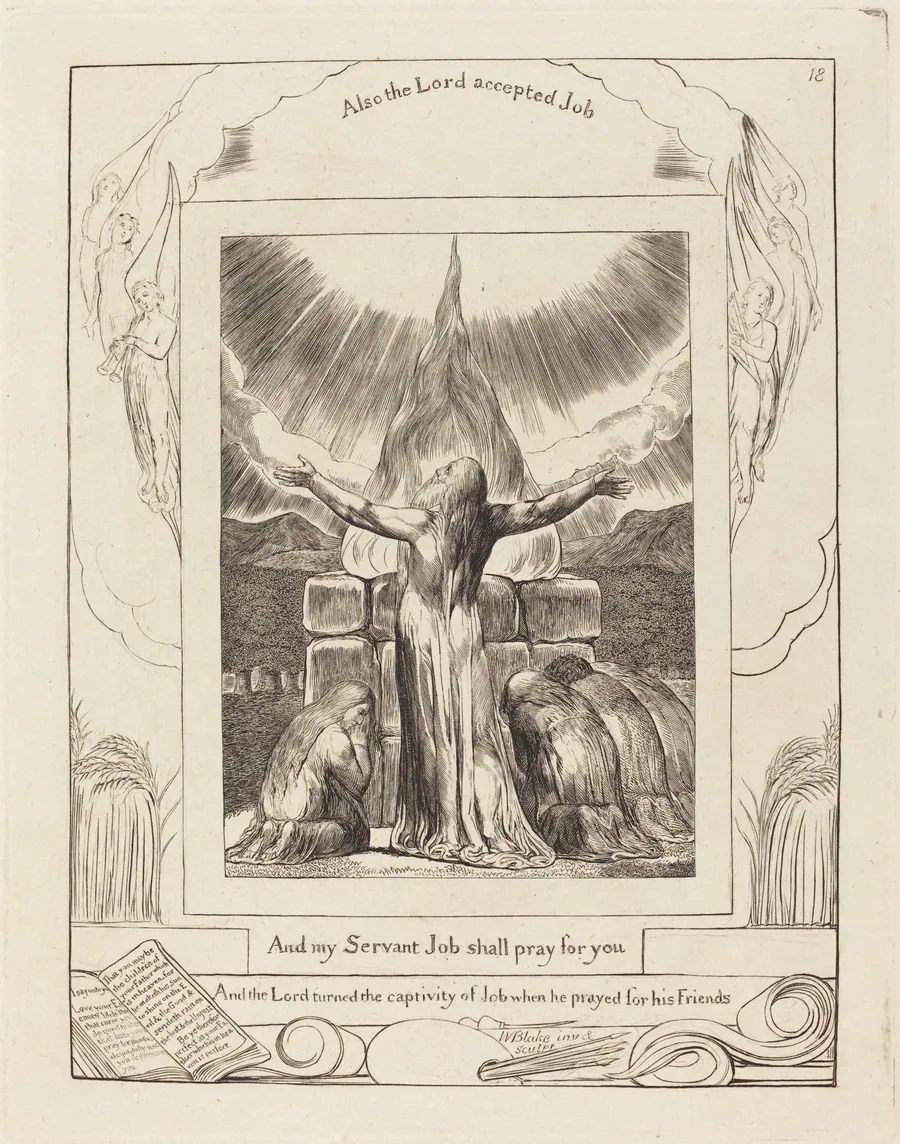 Job's Sacrifice by William Blake