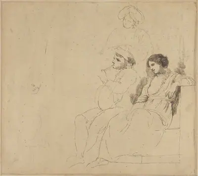 Study for "The Rustic Dancers"