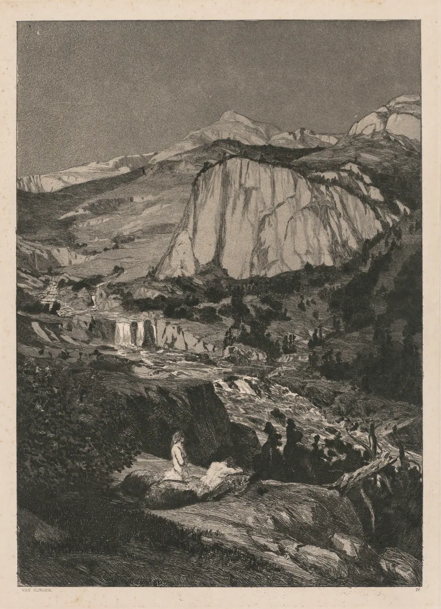 Intermezzo: Moonlit Night (Opus IV, 5) by Max Klinger