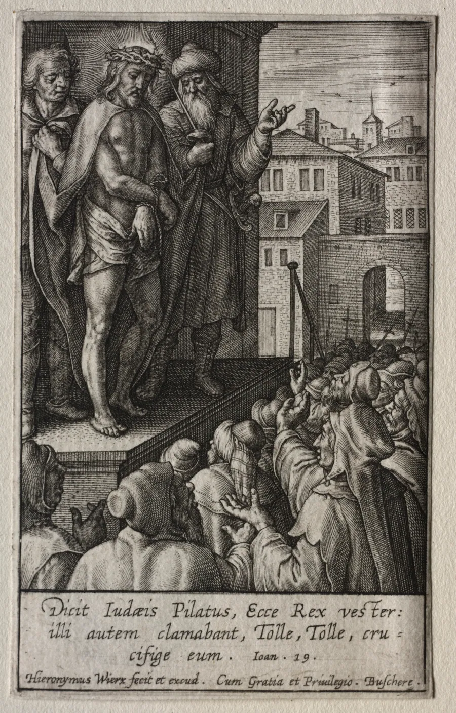 The Passion: Ecce Homo by Hieronymus Wierix