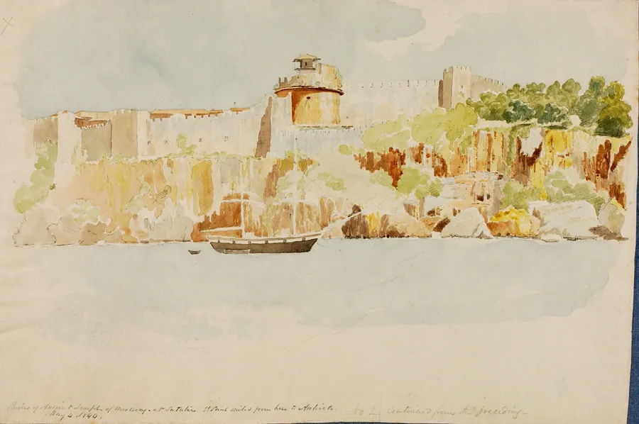 Temple of Mercury by Miner Kilbourne Kellogg, born Manlius Square, NY 1814-died Toledo, OH 1889