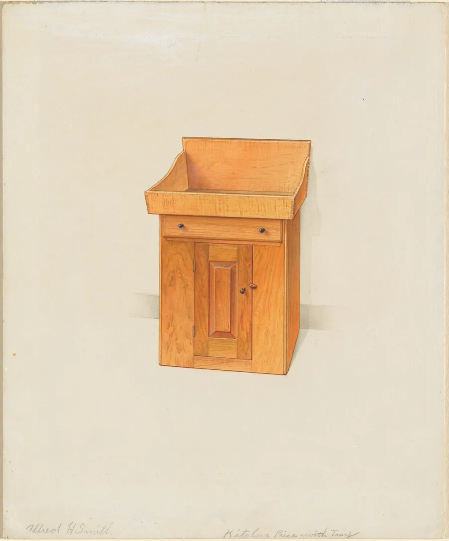 Shaker Kitchen Piece with Tray by Alfred H. Smith