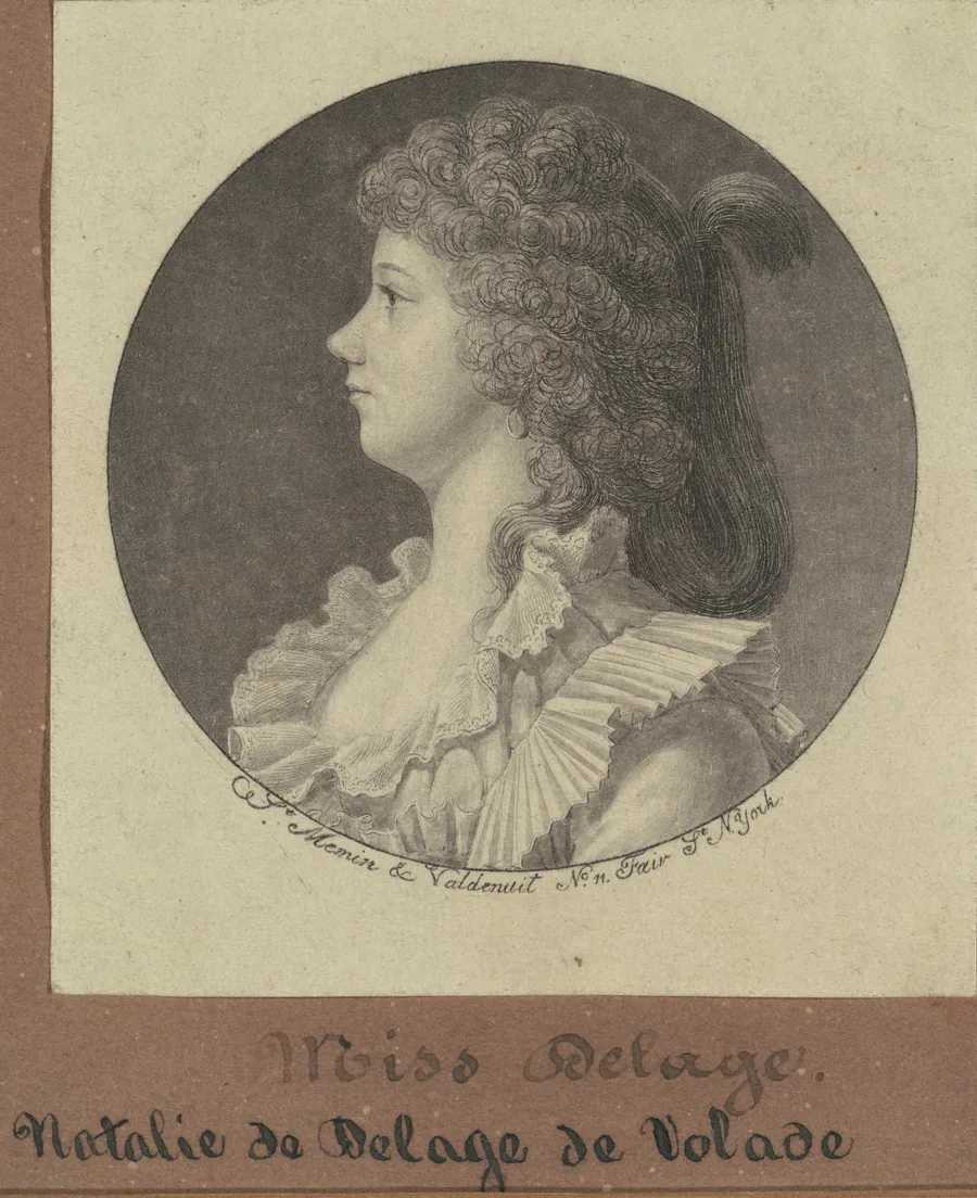 Natalie Marie Louise Stephanie Beatrice Delage de Volude by Charles B. J. Févret de Saint-Mémin