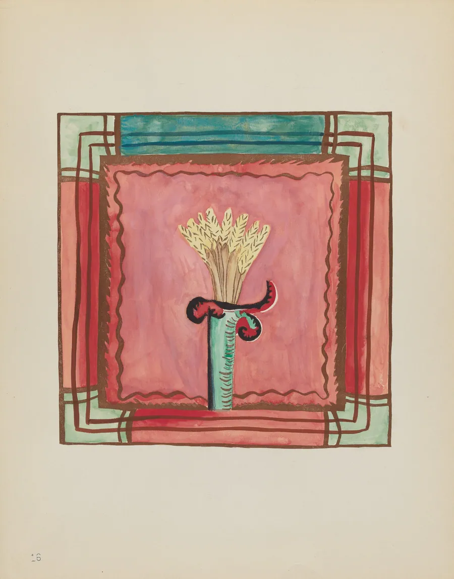 Plate 16: Altar Panel: From Portfolio "Spanish Colonial Designs of New Mexico" by American 20th Century