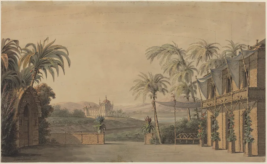 Turkish Stage Design by Karl Ferdinand Langhans