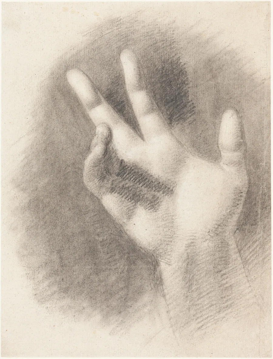 Study of a Right Hand [recto] by Benjamin Robert Haydon