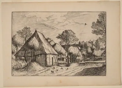A Farmyard with a Draw Well