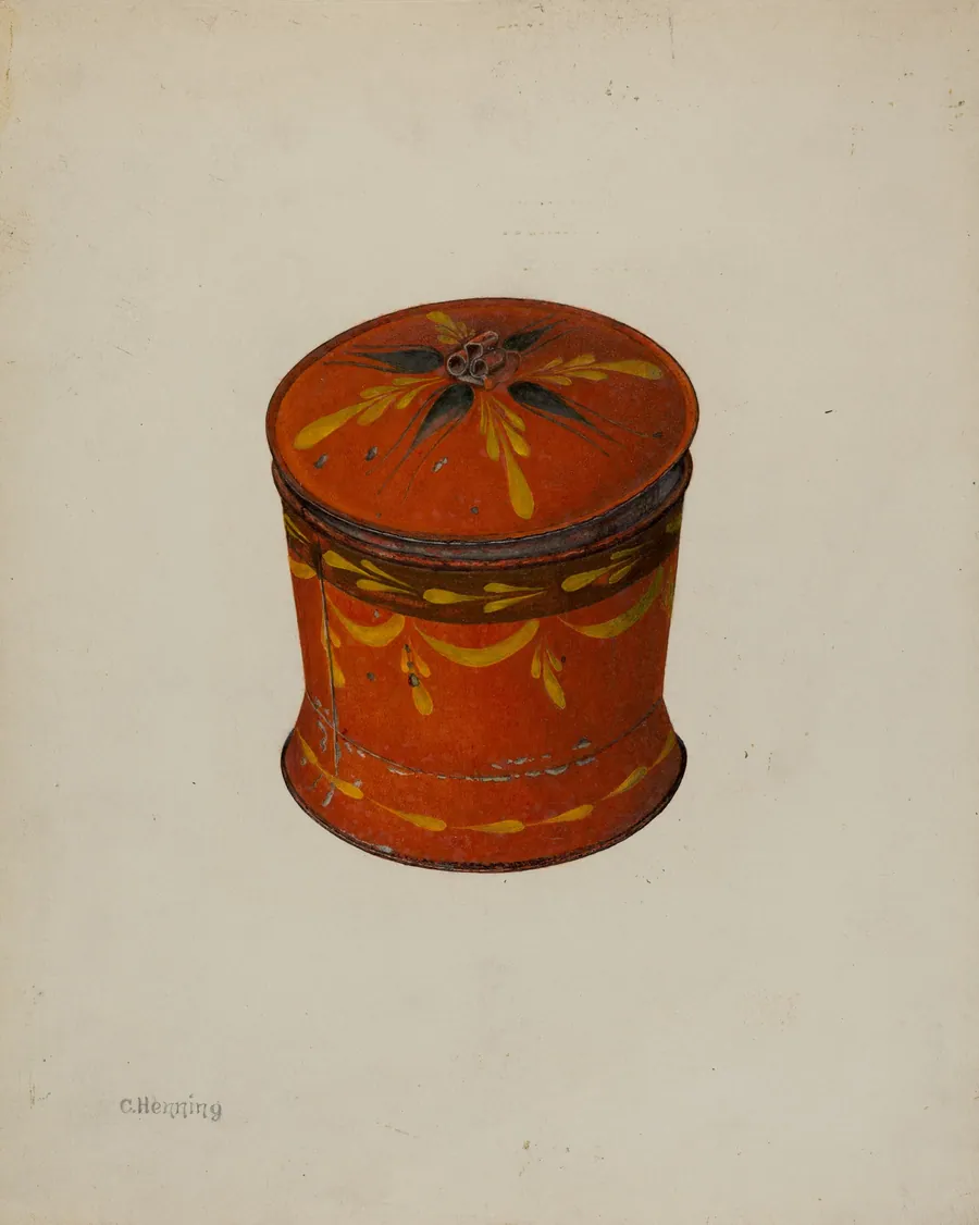 Toleware Sugar Bowl by Charles Henning