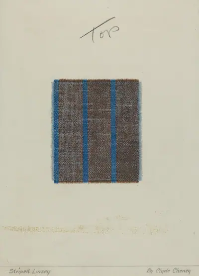 Woven Striped Linsey Wooley