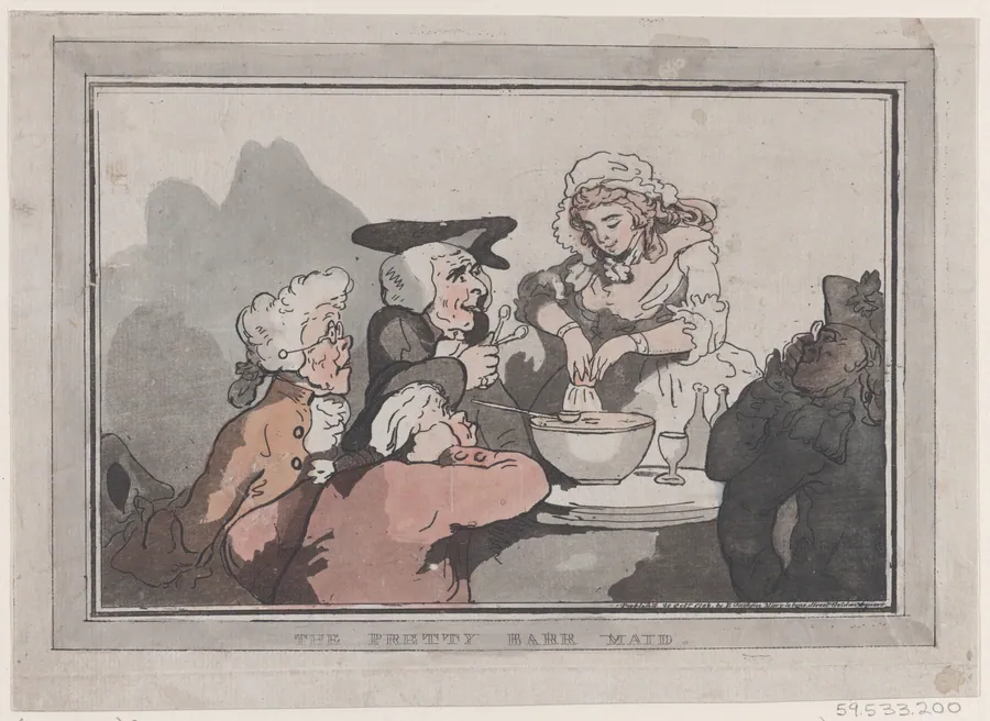 The Pretty Barr Maid by Thomas Rowlandson