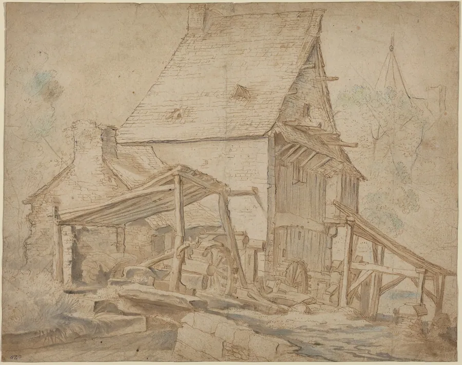An Old Water Mill by Cornelis Willaerts