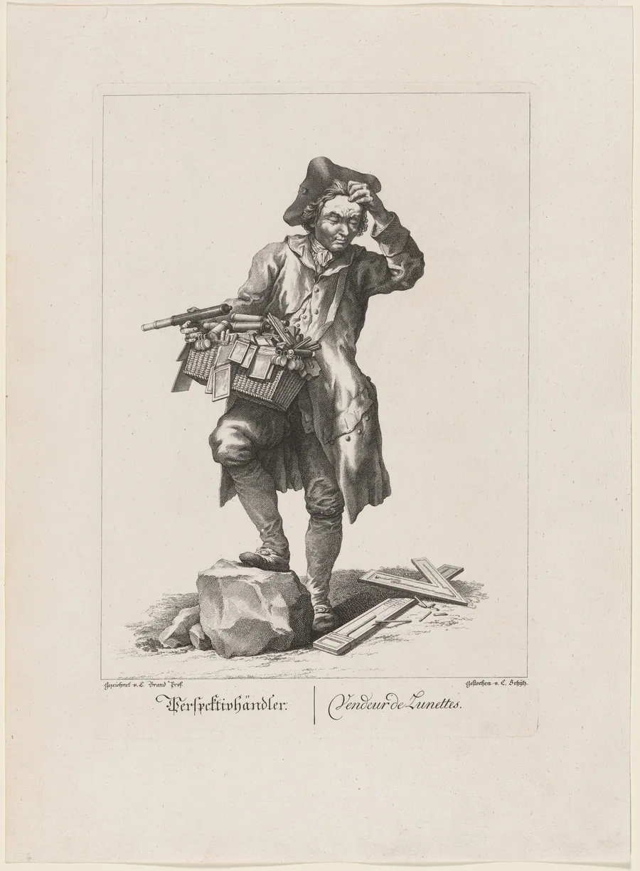 Perspektivhändler (Telescope Seller) by Carl Schütz