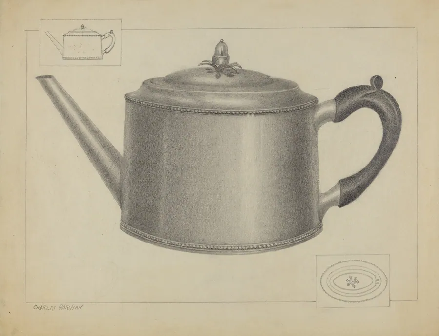 Silver Teapot by Charles Garjian