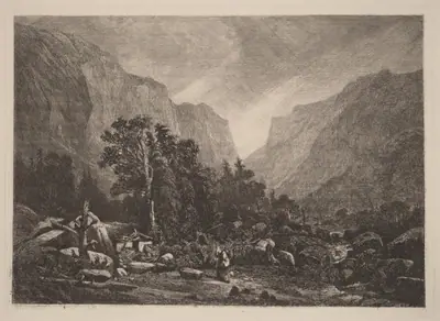 Couple by a Ruined House