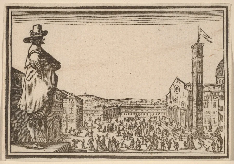Piazza del Duomo, Florence by Edouard Eckman