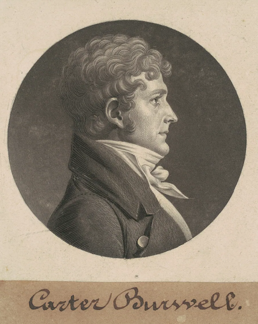 Carter Burwell by Charles B. J. Févret de Saint-Mémin