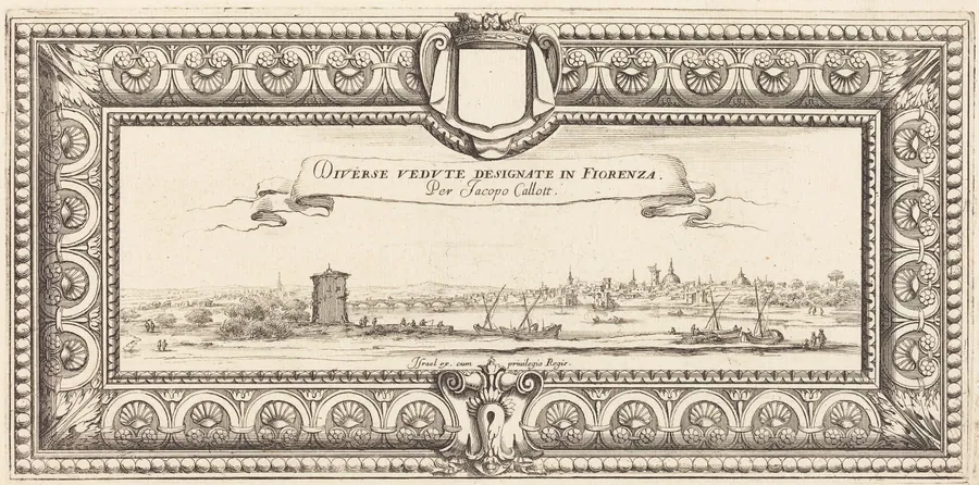 Title Page for Callot's "Various Italian Landscapes" by François Collignon