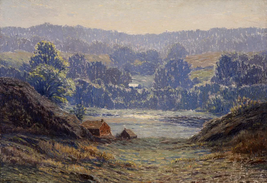 A Morning in Summer by Leonard Ochtman, born Zonnemaire, Netherlands 1854-died Cos Cob, CT 1934