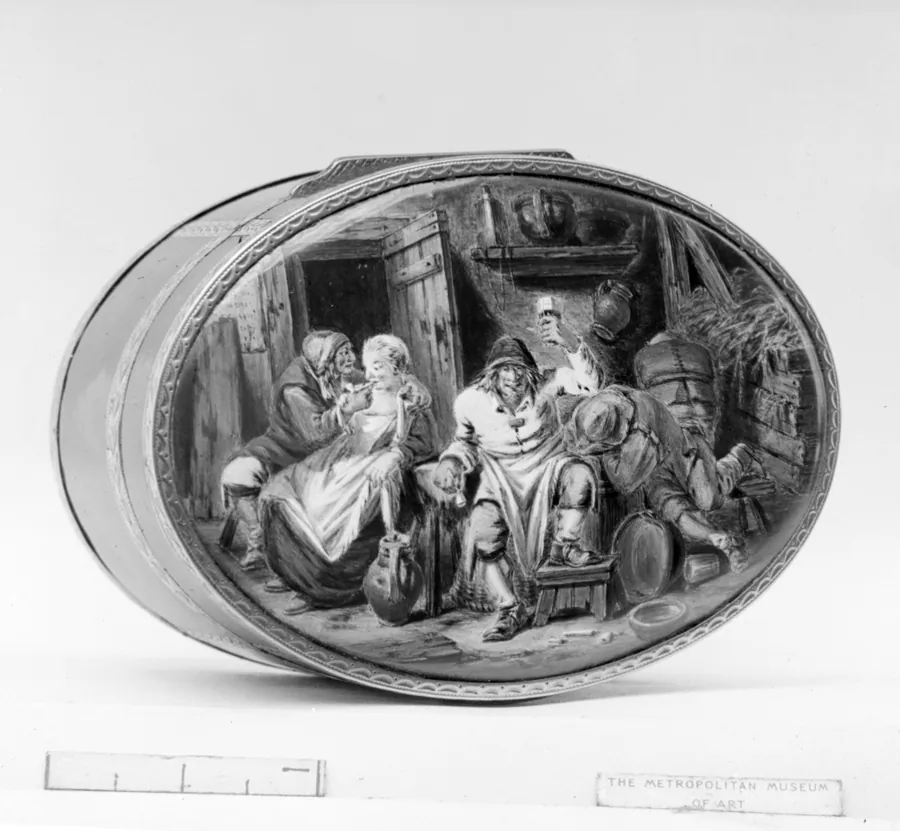 Snuffbox with genre scene by Jean-Lambert Payen