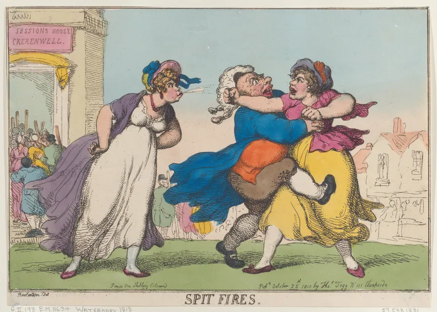 Spit Fires by Thomas Rowlandson